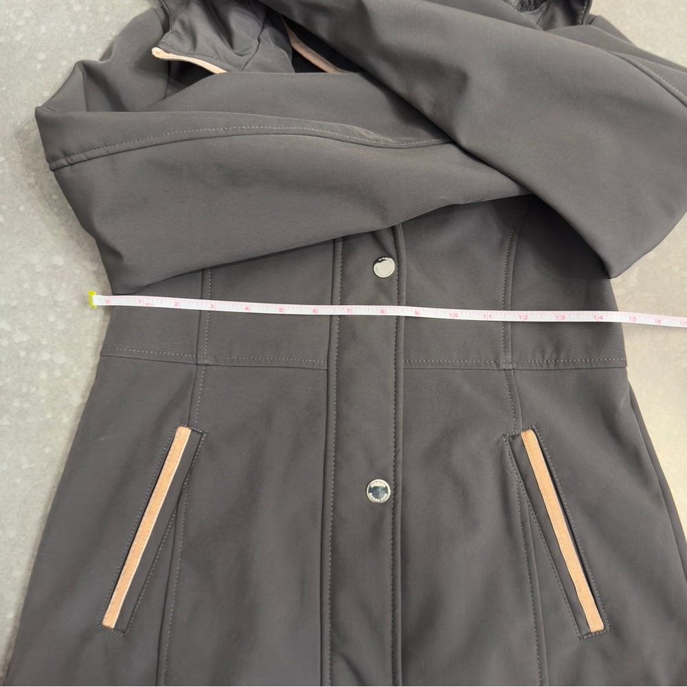Michael Kors Girls Hooded Soft Shell Jacket – Gray Youth Jacket - Picture 12 of 12